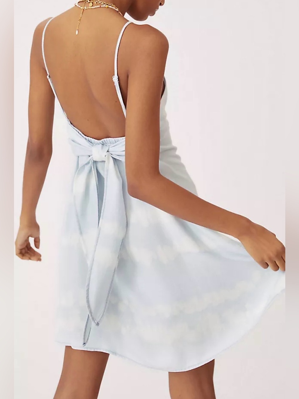 Anthropologie Cloth & Stone Tie-Dye Swing Dress, Size XS